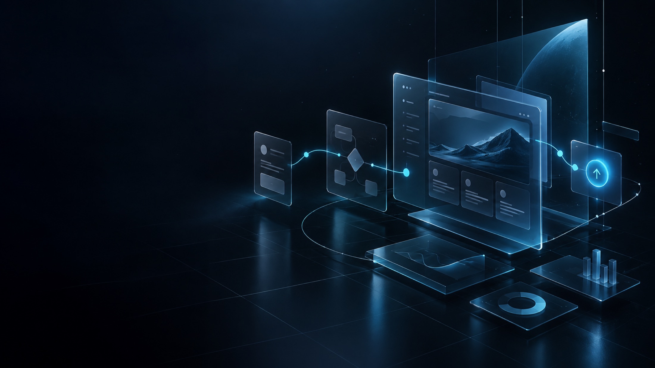 Connected digital product workspace